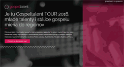 Desktop Screenshot of gospeltalent.sk