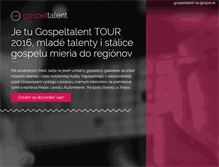 Tablet Screenshot of gospeltalent.sk